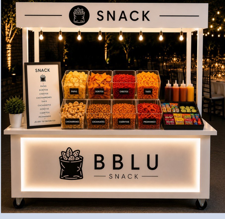 Carrito BBLU de snacks